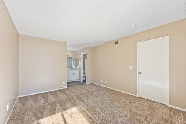 2BR, 2BA, 1008SF - Primary Bedroom - Belcourt Apartments