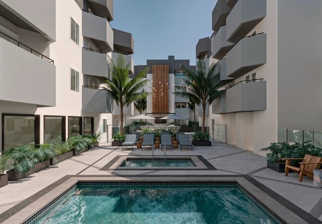 Pool Rendering - Veda Luxury Apartments