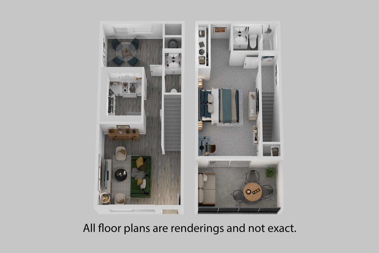 Floor Plan - One Bedroom + One Bath TH