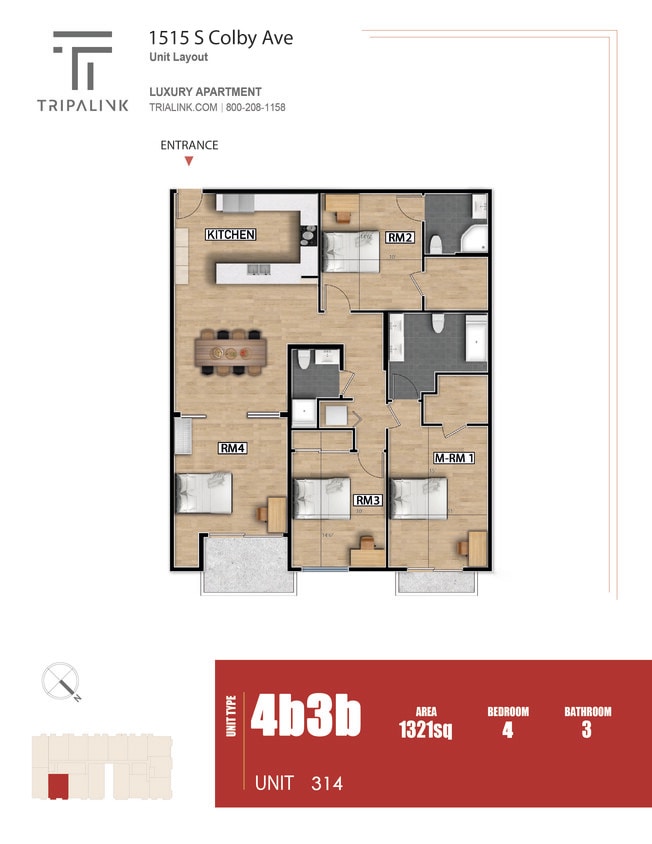 Floor Plan - Unit 314