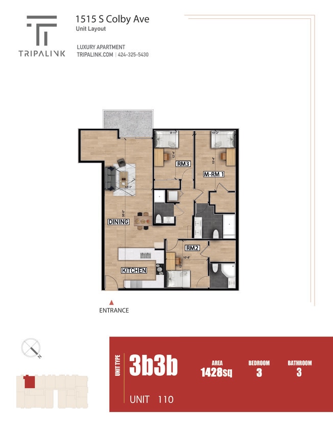 Floor Plan - Unit 110