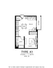 Photo - Apartment Unit Type: K1 | Studio  | 1 Bath Unit 108