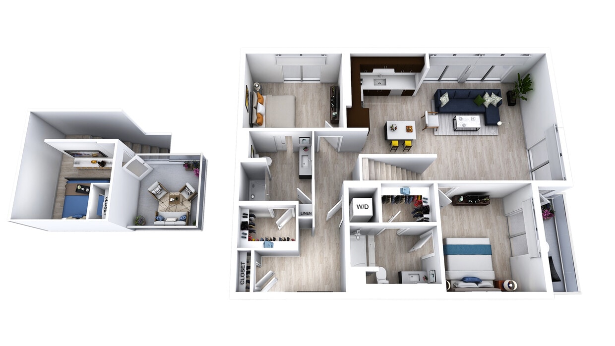 Floor Plan - Malden Loft w/ Den  