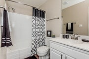 Bathrooms1BR, 1BA - 700 SF - Chateau De Ville Apartments