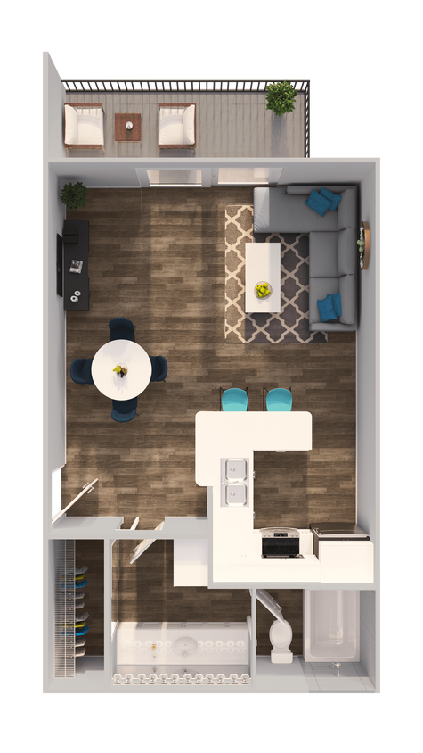 Floor Plan - Studio (ADA)