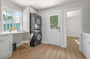 Brand new kitchen- shaker cabinets, new appliances. Door leads to outside - 9211 Earl St House