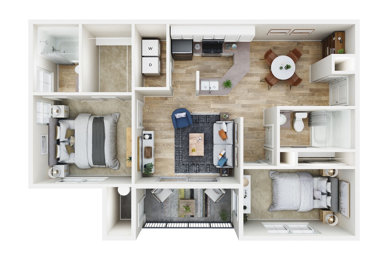 Floor Plan - 2x2