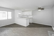Living room-Dining room - Slauson Apartments