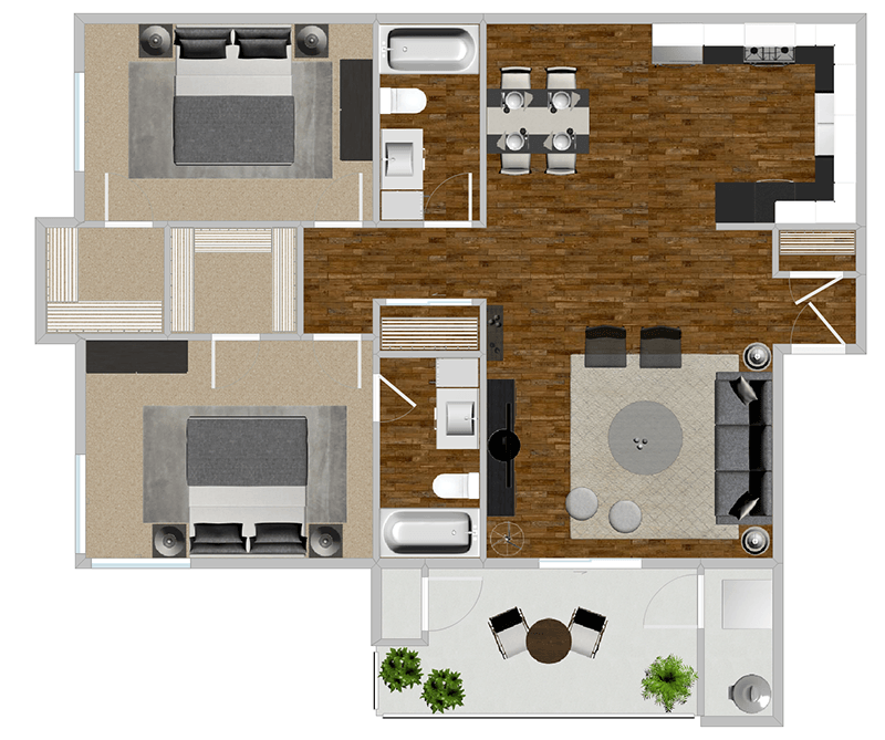 Floor Plan - Jacaranda Renovated