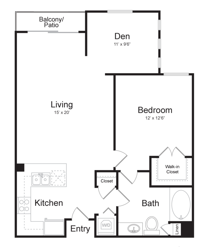 Floor Plan - A6 + Den