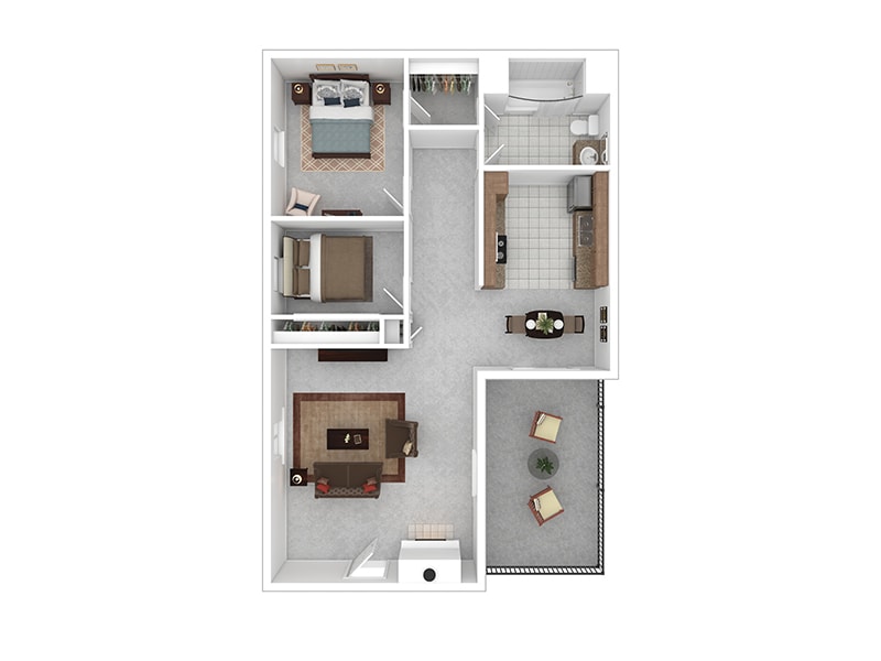 Floor Plan - 2x1 F