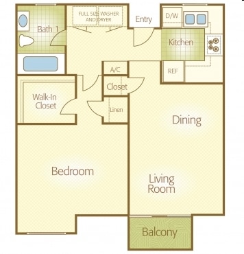 1BR/1BA - 152311B- Upgrade