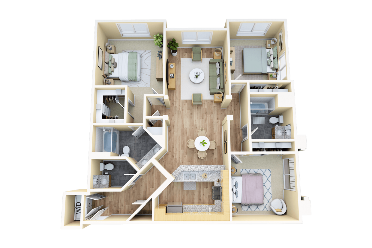 Floor Plan - Three Bedroom C2