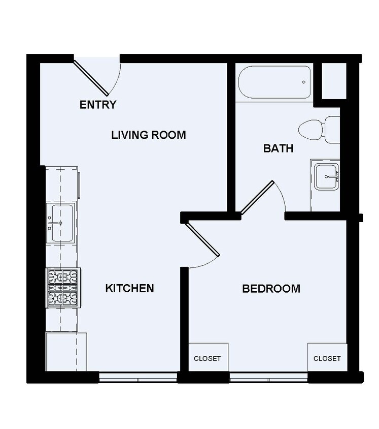 1 Bedroom: Plan E & G - Plan F
