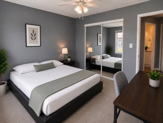 Private Bedroom 1 - 7565 Charmant Dr Unit Verano - La Jolla Colony