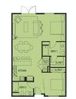 floor plan - 435 W Center Street Promenade Unit #220