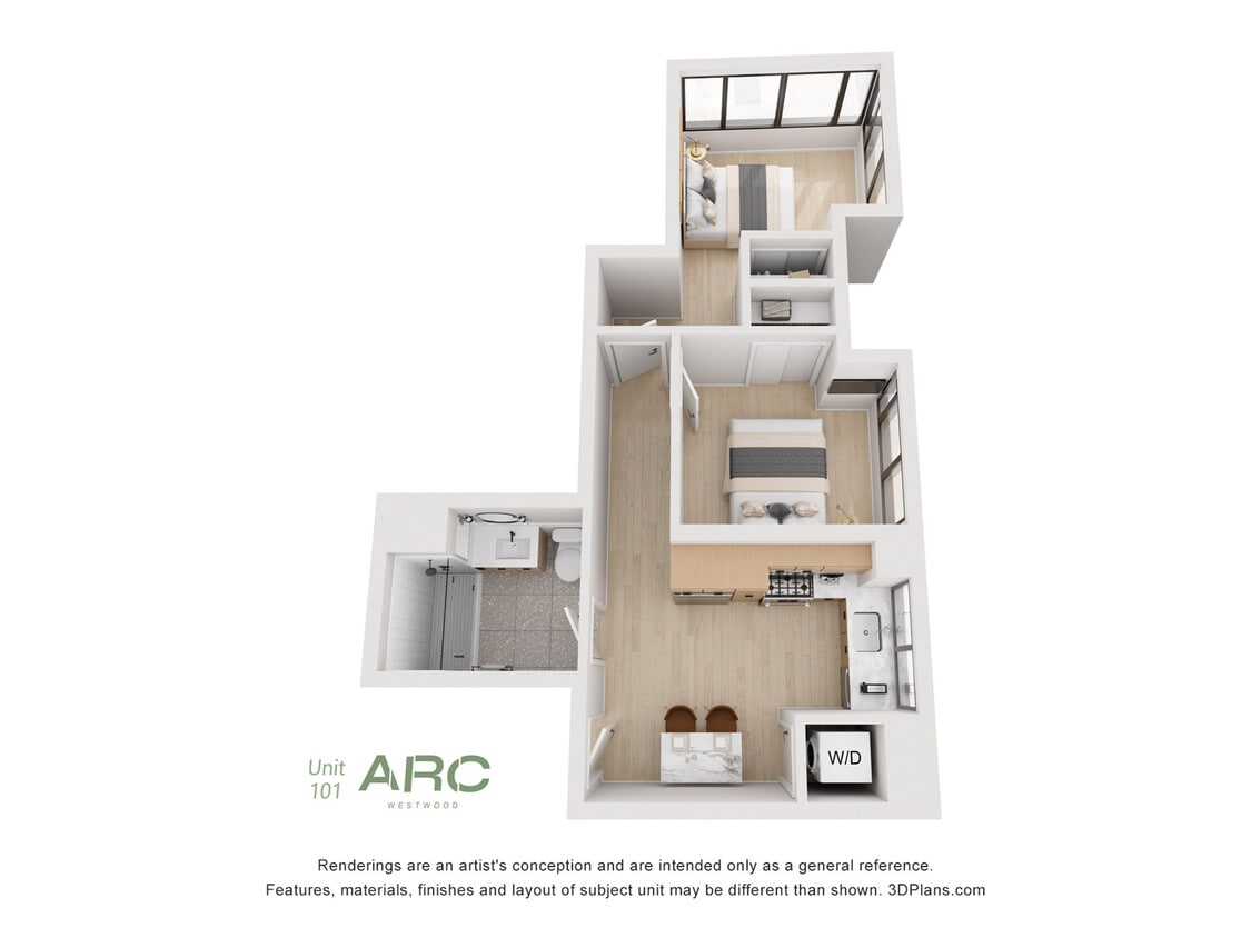 ARC Westwood_Unit 101_2 Bed - Two Bedroom