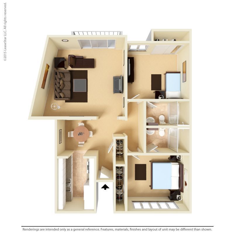 Floor Plan - 2x2