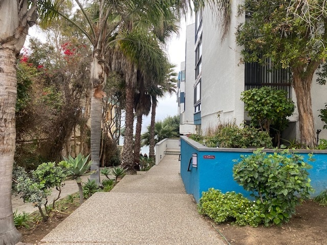 front door and walkway to beach - 575 Esplanade Unit 101