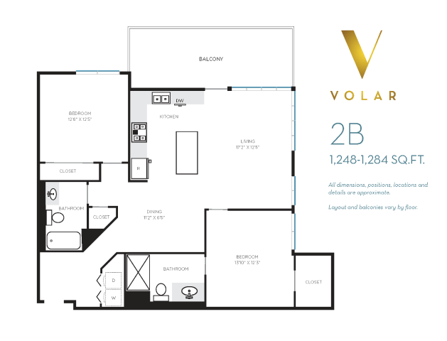 Floor Plan - Volar 1 - Floor Plan 2B