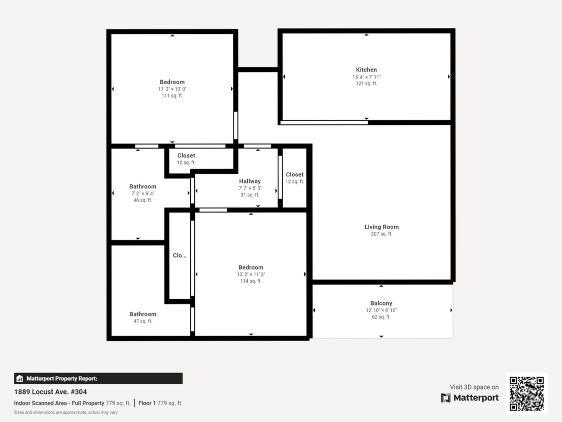 Floor Plan - 2 Bed 2 Bath