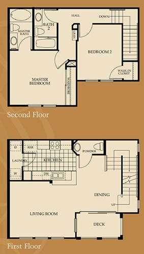 2BR/2.5BA - Plan 9