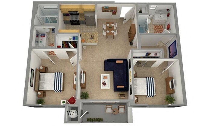 Floor Plan - Merced D2