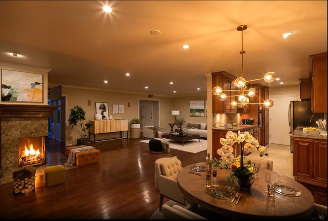 Dining Room Night - 11970 Montana Ave Unit 114