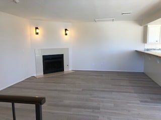 Living Room with gas log fireplace - 533 N Helberta Ave