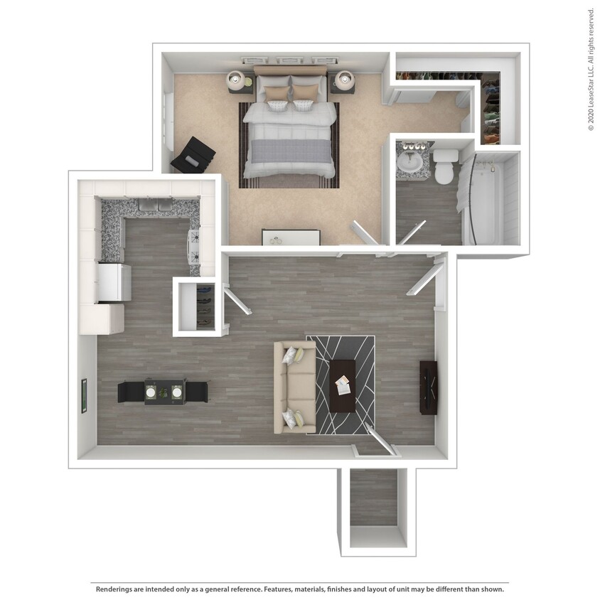 Floor Plan - 1x1