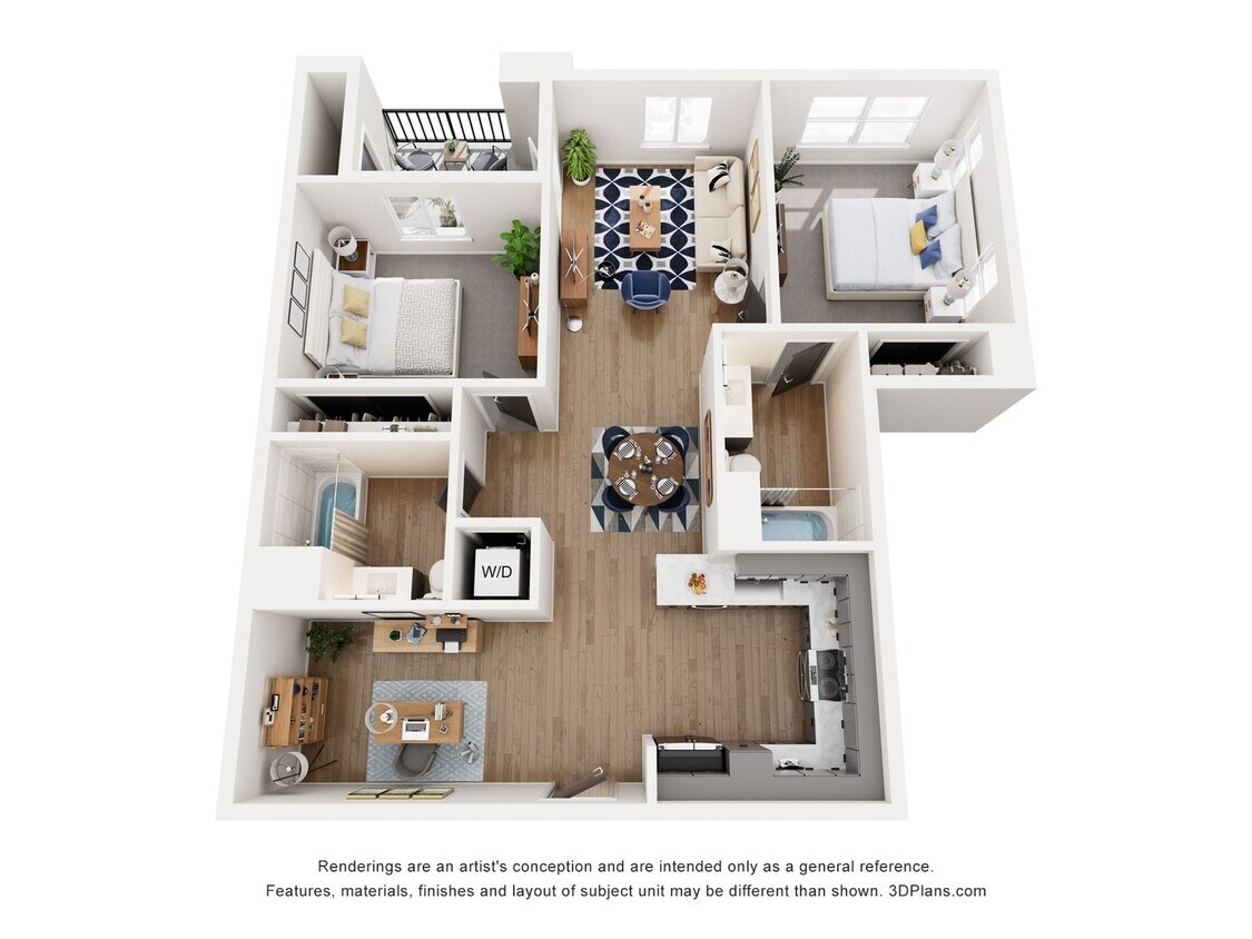 Floor Plan - 2x2F-1086