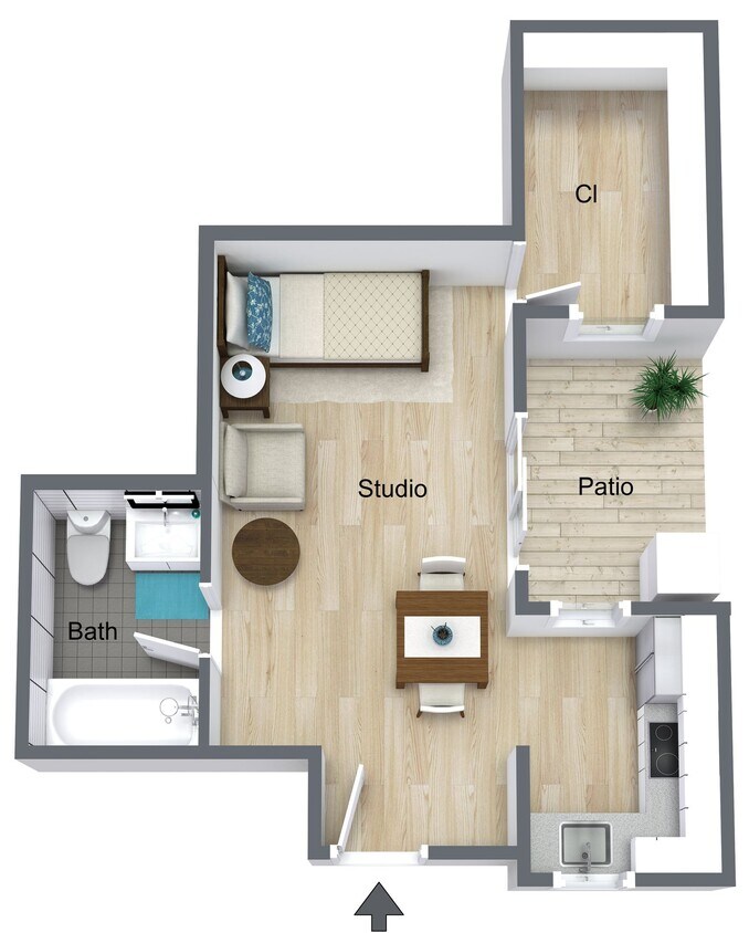 Floor Plan - ADU studio