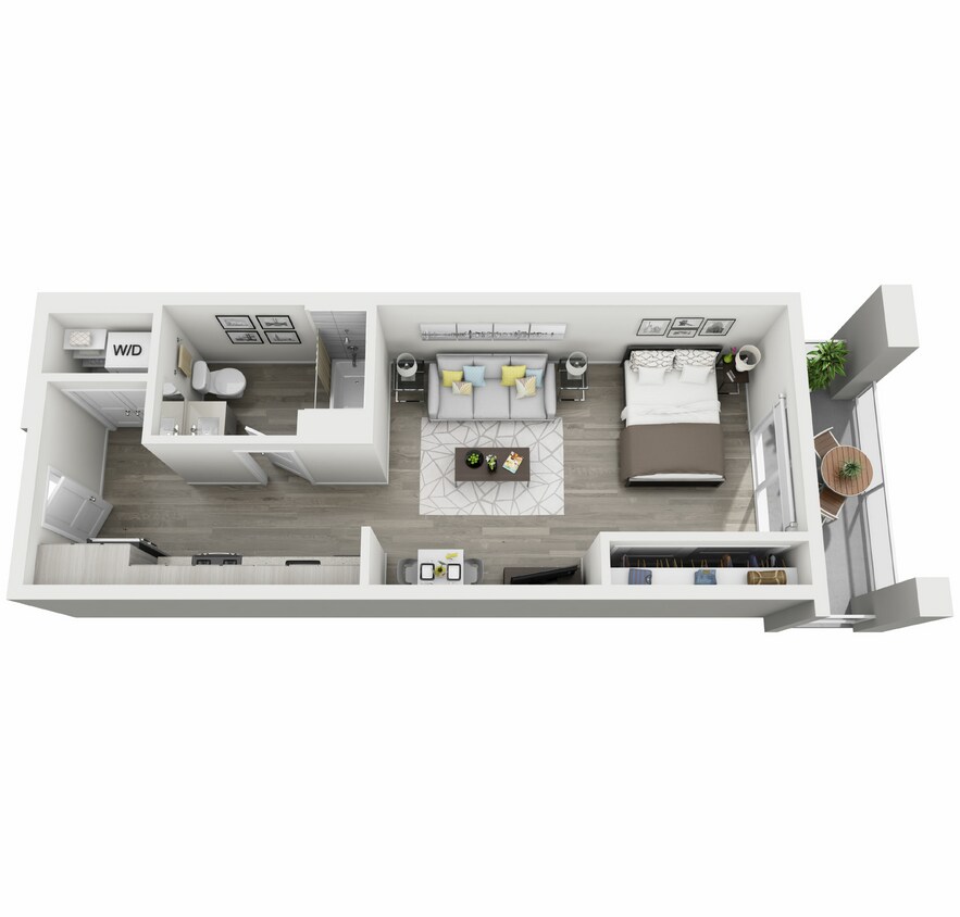 S,S.1-3D Plan.jpg - Two Bedroom