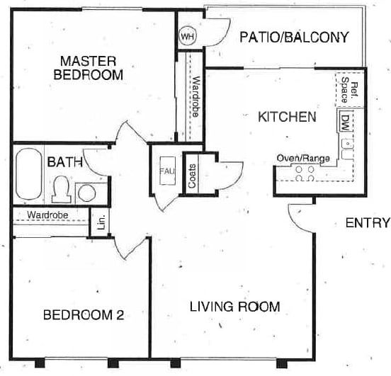 2BR/1BA - Summit Place Apartments
