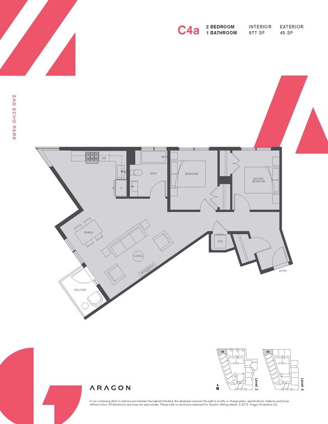 Floor Plan - Two Bedroom C4a