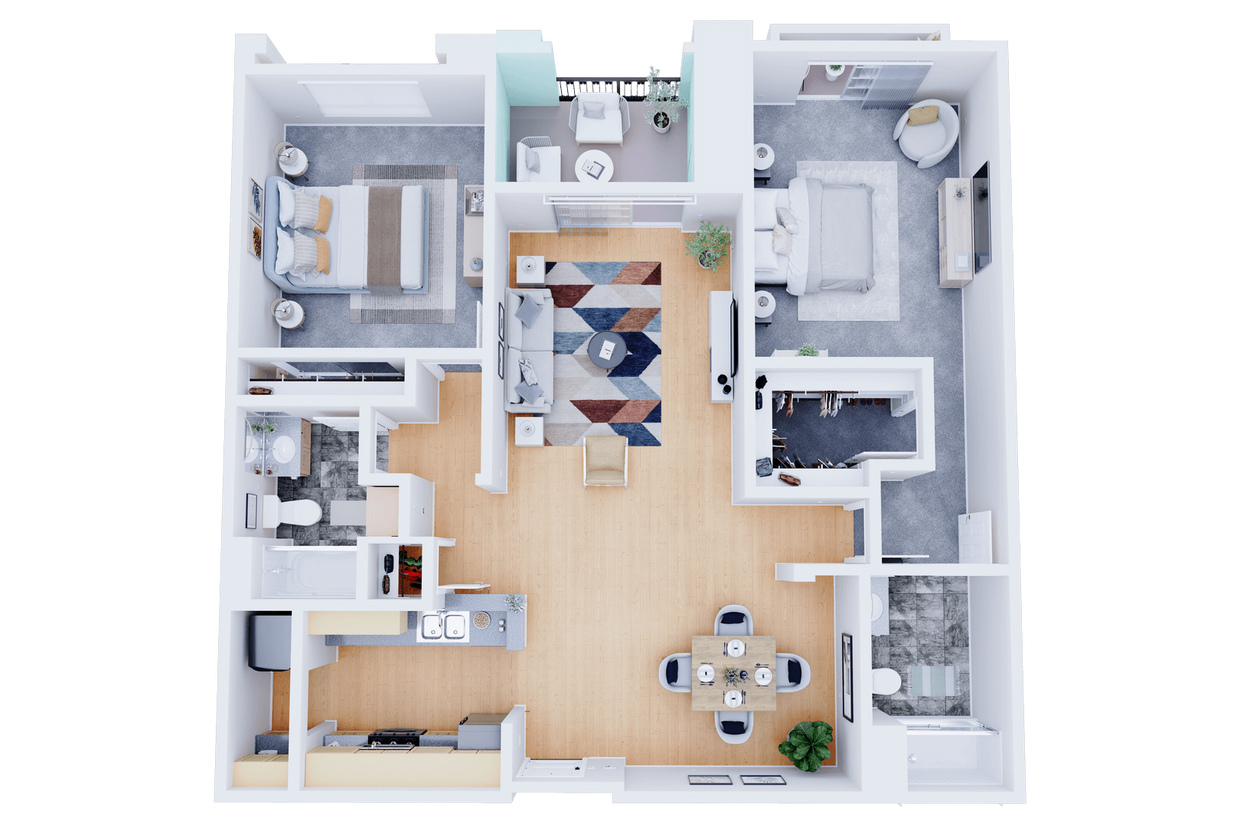 Floor Plan - Two Bedroom B1