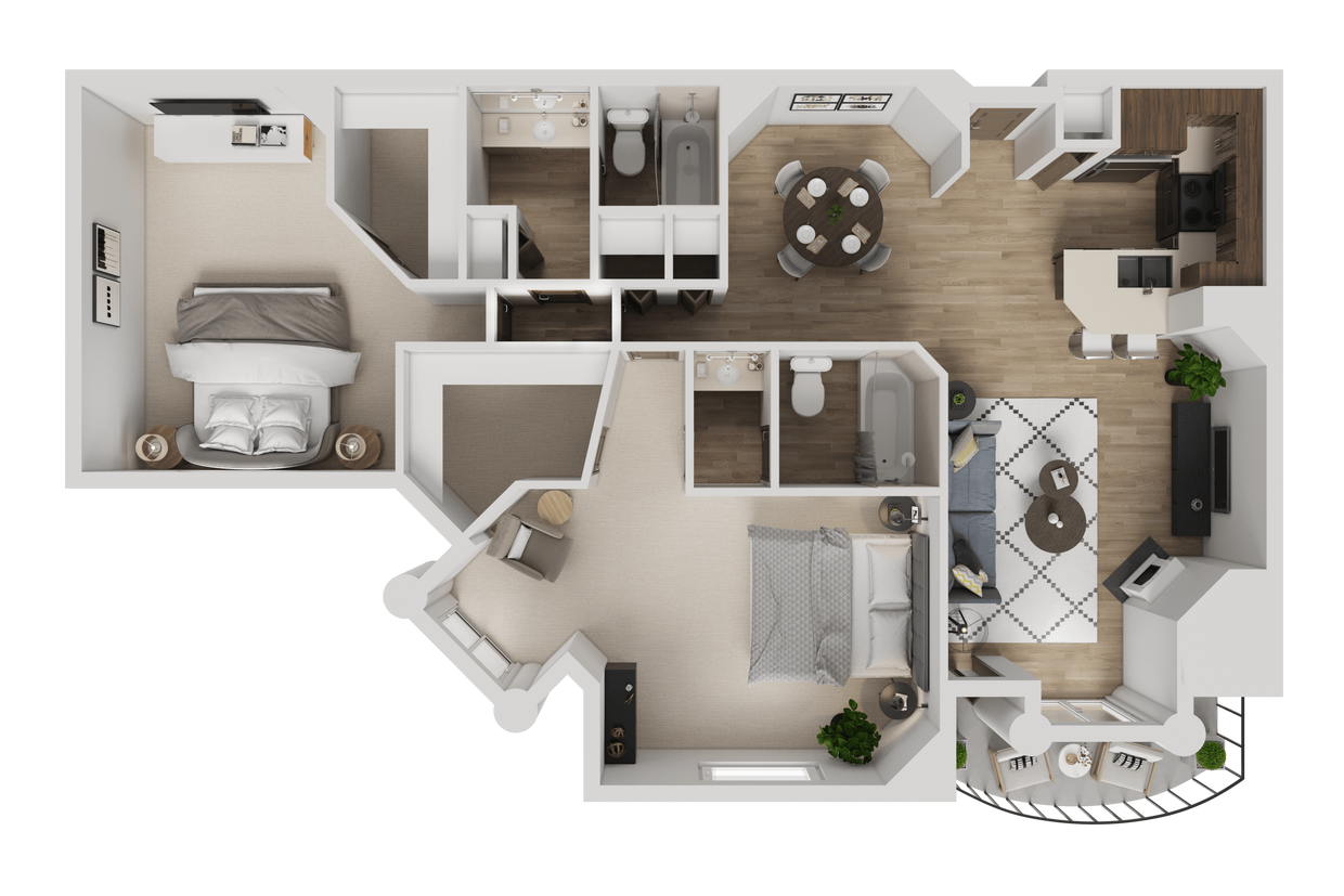 Floor Plan - 2 Bedroom C