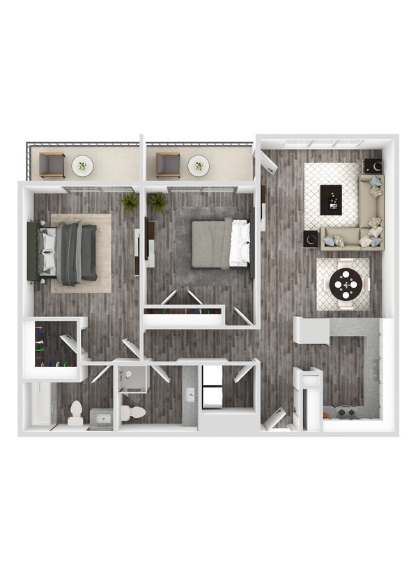 Floor Plan - Two Bedroom