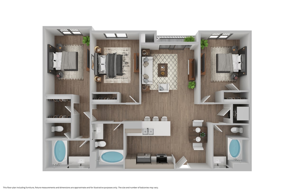 Floor Plan - The Sunset Curl