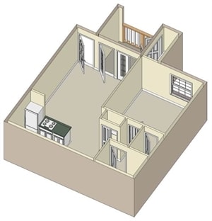 1BR/1BA