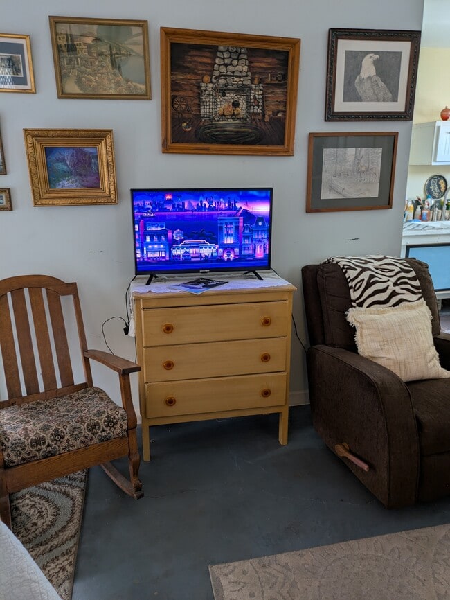 Can do 2 comfy chairs instead of couch small dresser and large one in closet for clothes - 5041 Genesee Ave