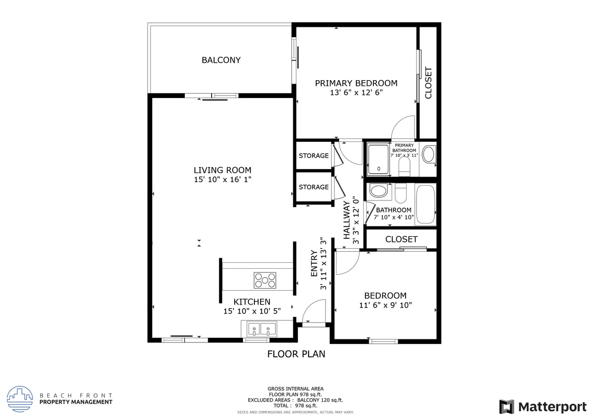 Floor Plan - 2bd 2ba