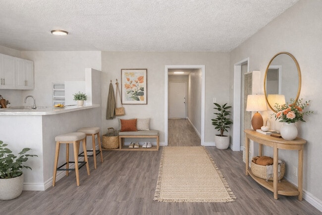 4737-9 Living Room - Slauson Apartments