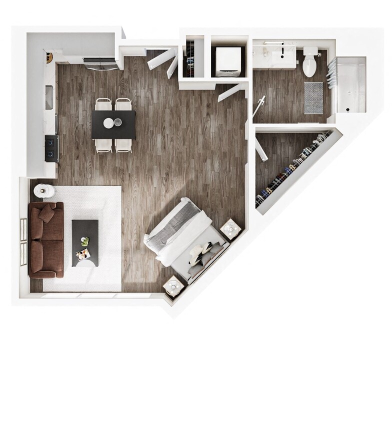 Floor Plan - Studio | 1 Bath | Plan S7