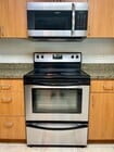 Kitchen - Stainless Frigidaire Convection Microwave and Oven Range - 1080 Park Blvd Unit 603