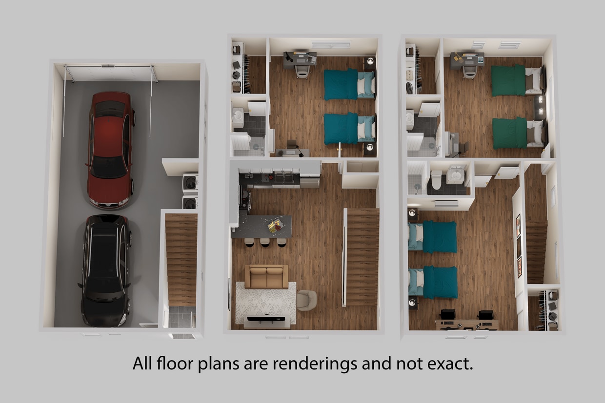 Floor Plan - Three Bedroom - Three Bathroom