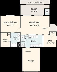 Floor Plan - The Wheaton - First Floor