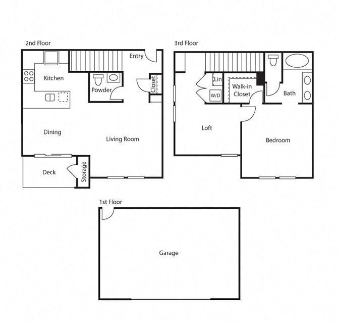 Floor Plan - A2 1x1.5 Plus Den