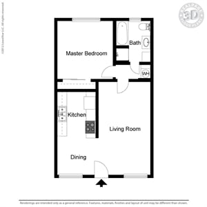 1BR/1BA