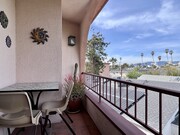 Large patio with Santa Monica Mountain views - 2035 4th St Condo Unit 303C
